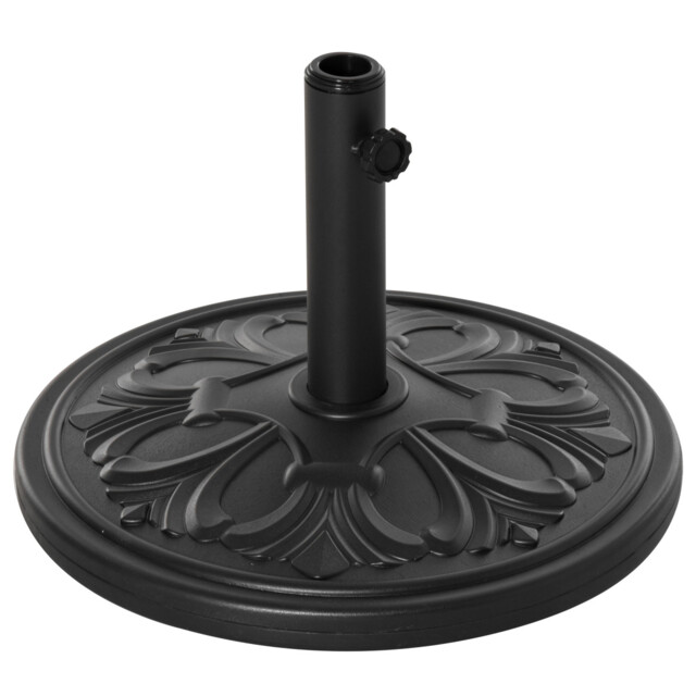 Round Parasol Base Heavy Duty Cement Umbrella Stand Garden Patio