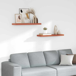 Wall Shelf 2 Pcs Red 80 X 23.5 X 4 Cm Engineered Wood Vidaxl