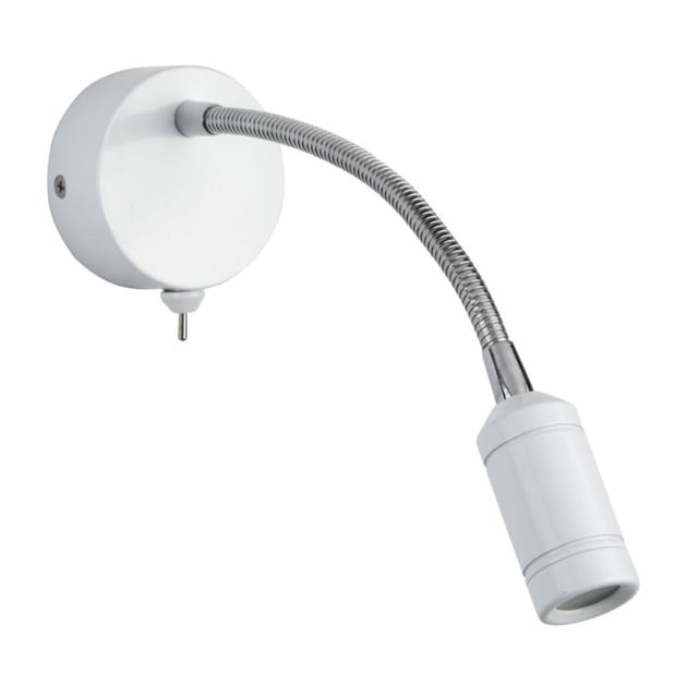 Searchlight 2256wh Flexy Led Adjustable Wall Light -chrome With White