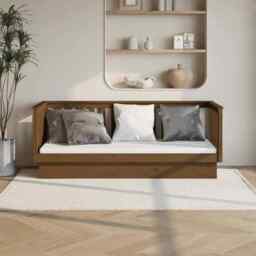 Day Bed Honey Brown 75x190 Cm Solid Wood Pine Vidaxl