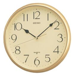 Seiko Gold Colour Wall Clock Qxa001g Rrp £49.00
