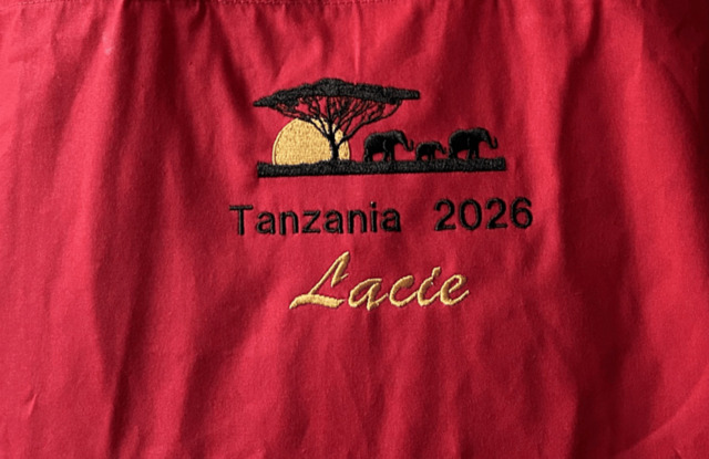 Africa Elephant Sunset Towel - Personalised - Flannel / Hand Towel /