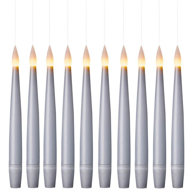 Premier - 15cm White Floating Candle With On-off Remote, 10 Piece