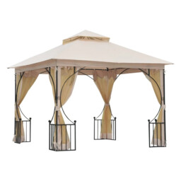 Gazebo Party Tent Canopy Sun Shade For Patio Garden Sun Shade 3x3(m)