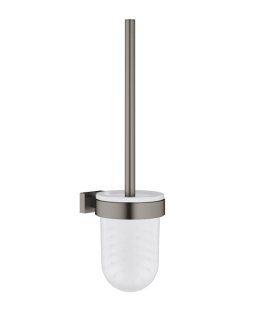 Grohe Essentials Cube Toilet Brush Set 40513al1 - Brushed Hard
