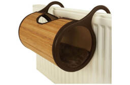 Rosewood Radiator Cat Bed Hanging Bamboo Basket Tunnel Tube With