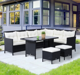 8 Seater Rattan Sofa Set Outdoor Garden Patio Furniture Dining Seating