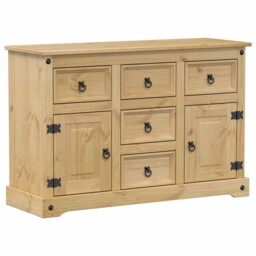 Sideboard Storage Cupboard Cabinet Highboard Buffet Solid Wood Pine