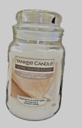 Yankee Candle White Linen & Lace – Large Jar 538g –