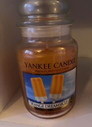 Yankee Large Jar 22oz Orange Dreamsicle Rare Retired