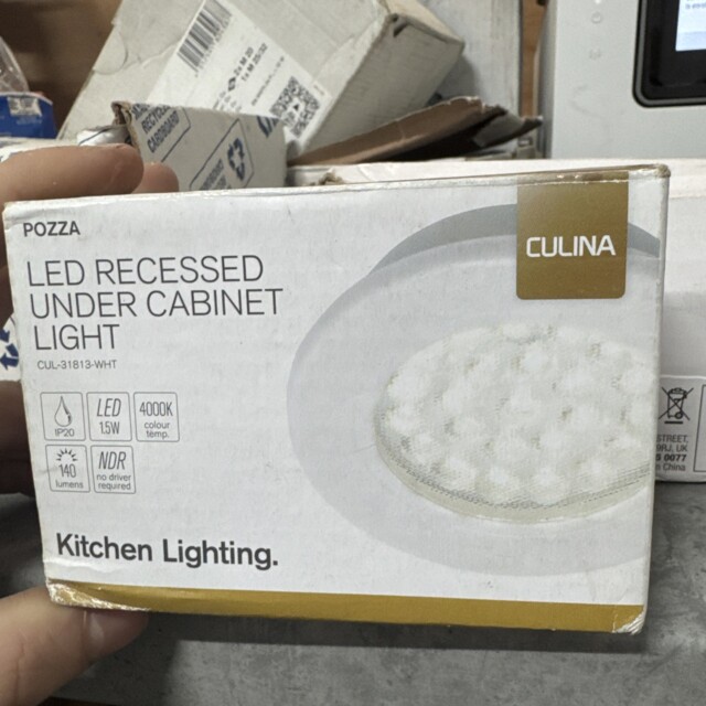 Litecraft Conway Recessed Under Cabinet 1.5 Watt Warm White Led Light