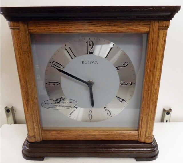 Bulova Mantel Clock -the Woodbury- With Harmonic Chimes B1657