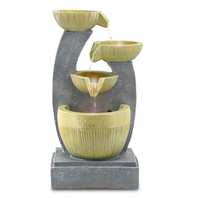 Water Feature Outdoor Indoor Led Fountain Waterfall Garden Decor (4