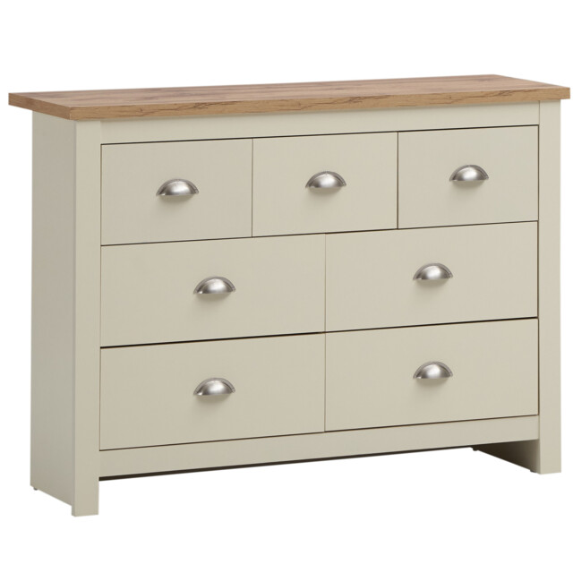 Wide Chest Of 7 Drawers Bedroom Storage Unit Modern Sideboard Cabinet