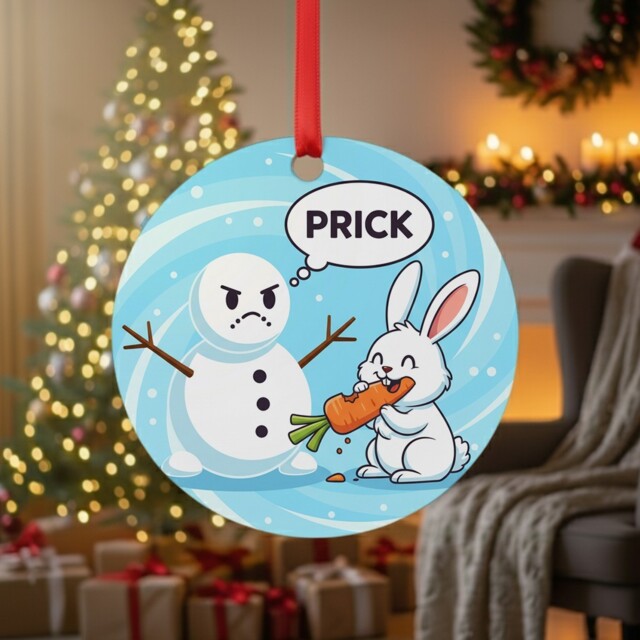 Funny Christmas Ornament - Secret Santa Gift For Him For Her Xmas