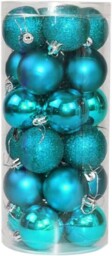 Christmas Baubles Tree Ornament Shiny Glitter Balls Xmas Hanging