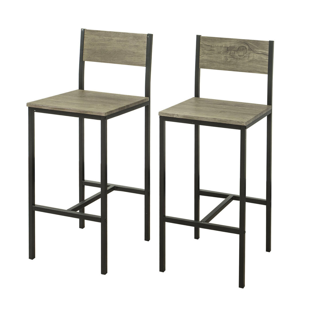 Sobuy Set Of Kitchen Breakfast Bar Stools High Back Dining by
