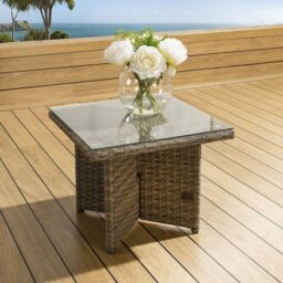 End Side Table For Drinks Garden Patio Furniture Outdoor
