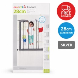 Munchkin Lindam 28 Cm Pressure Fit Universal Stair Gate Extension -
