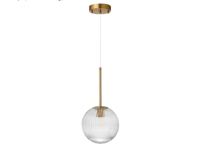 Globe Pendant Lamp Matte White Glass Mid Century Modern Ligh Fixture