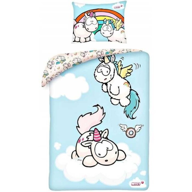 Unicorn Reversible Bedding Set 100x135 Cm Cotton