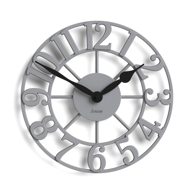 ® Lighthouse Wall Clock - Sculptural Skeleton Clock - Grey -