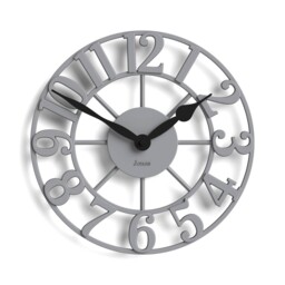 ® Lighthouse Wall Clock - Sculptural Skeleton Clock - Grey -