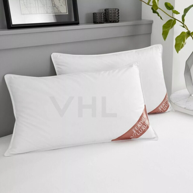 Duck Feather & Down Pillows Pillow Extra Filled Hotel Quality Pack Of