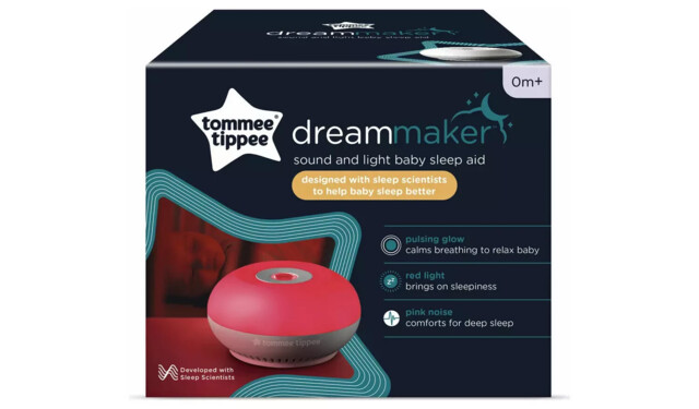 Tommee Tippee Dreammaker Baby Sleep Aid Nightlight - Pink Noise - Red