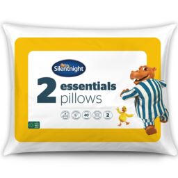 Silentnight Essential Pillows 2 Pack Super Soft Support Hypoallergenic