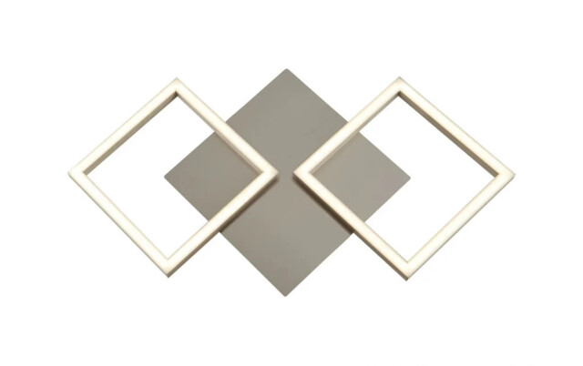Wall Light Silver Art 2 Led Satin Small Searchlight 2722ss