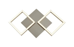 Wall Light Silver Art 2 Led Satin Small Searchlight 2722ss