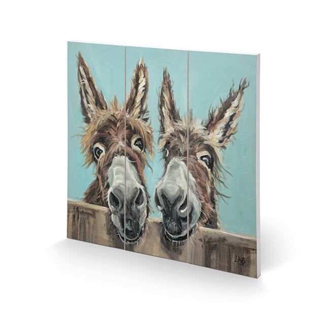 Louise Brown (double Trouble) 30 X 30cm Wooden Wall Art Print -