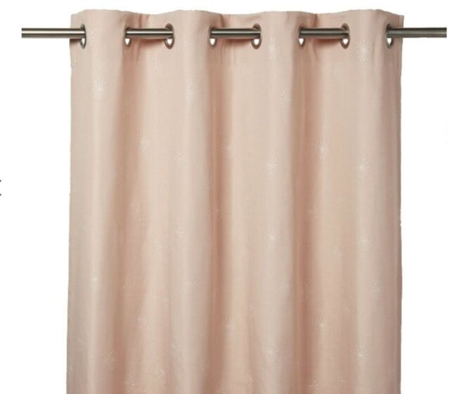 Goodhome Melfi Pink Eyelet Curtains - 260cm X 140cm - Brand
