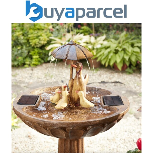 Smart Garden Solar Duck Family Umbrella Garden Water Feature Fountain