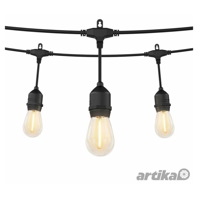 Artika Eclipse Solar 20 Led String Lights -12.8m-solar & Usb-c-remote