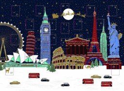 Traditional Christmas Advent Calendar Famous Monuments & Buildings No