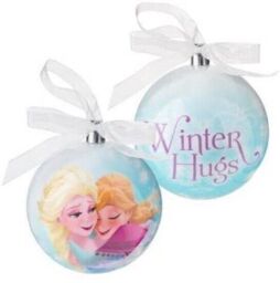 Disney Frozen Christmas Tree Baubles Set Of 2 Officially Licensed Anna