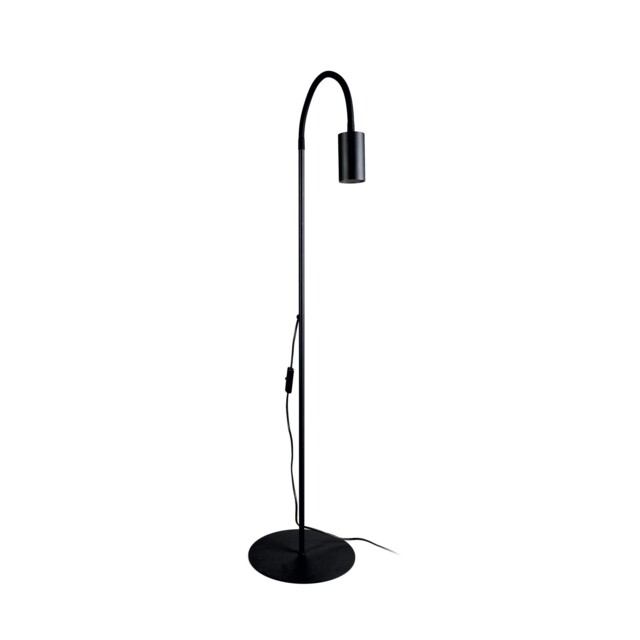 Eye Flex Black And Black Floor Light 1x Gu10/ 10w Ip20 8935