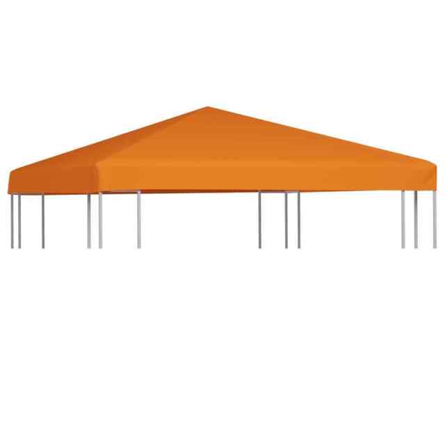 Gazebo Top Cover 310 G/m² 3x3 M Orange Vidaxl