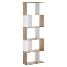 5-tier S Shape Bookcase