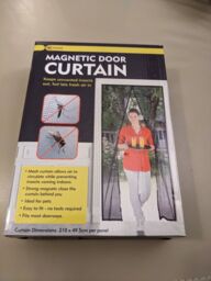 Magnetic Mesh Door Curtain Size 210 Cms X 49.5 Cms Never Used Complete