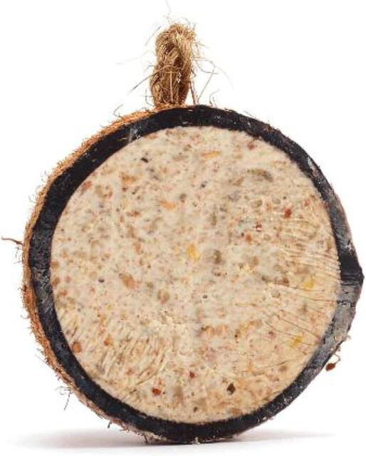 Coconut Bird Feeder Halves, Wild Bird Food For Small Birds With Suet,