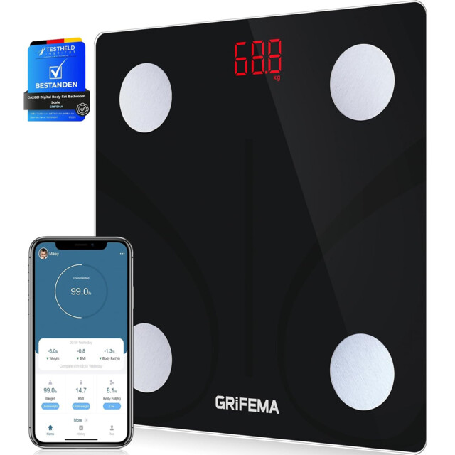 Ga2001 Weighing Scales For Body Weight And Fat, Digital Bathroom