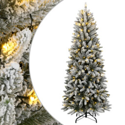 Artificial Christmas Tree 300 Leds And Flocked Snow 210 Cm Vidaxl