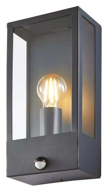 Outdoor Light Grey Minerva Wall Anthracite Pir Zink Zn-32070-anth