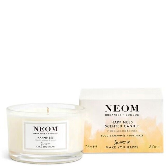 Neom Happiness Scented Candle 75g Neroli Mimosa Lemon Unopened
