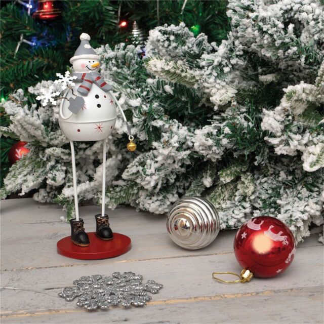 Metal Snowman Reindeer Santa Christmas Decoration Xmas Cute Ornament