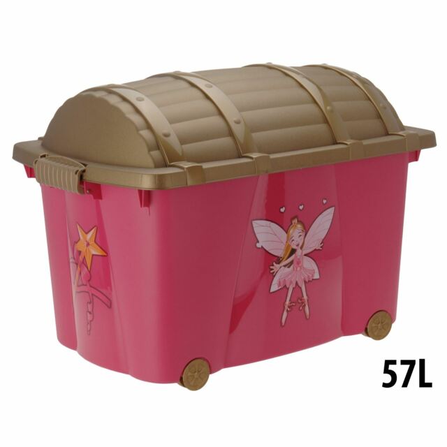 Treasure Chest Toy Box Fairy Girls Kids Storage Organizer Container