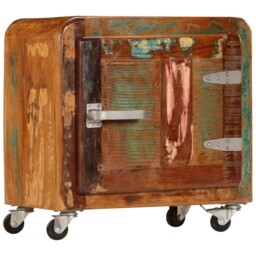 Bedside Cabinet Solid Reclaimed Wood Bedroom Nightstand Side Table